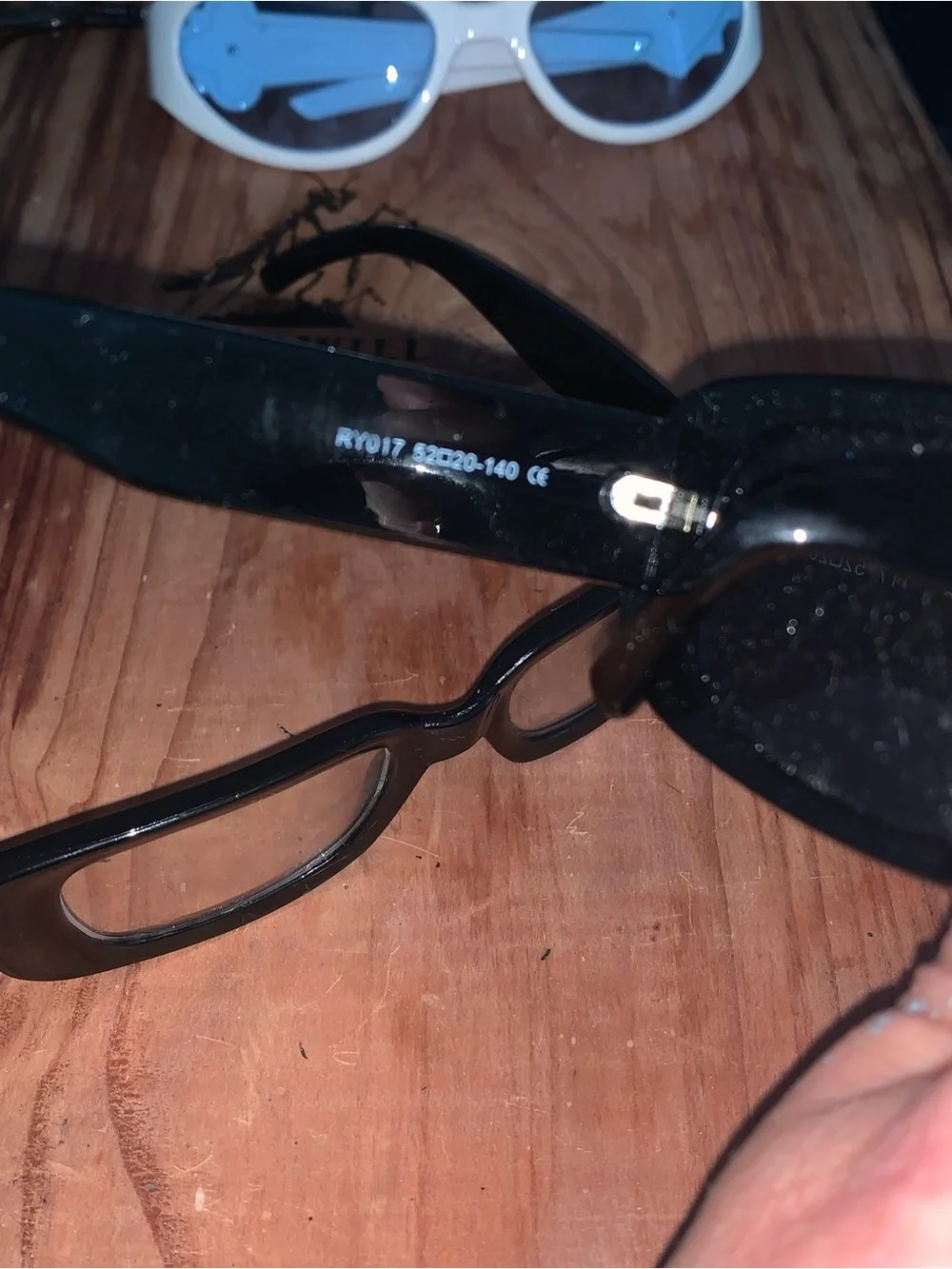 Black Rectangular Sunglasses and Eyeglasses Set Sunnies bundle